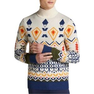 Paisley & Gray Aspen Mock Neck Preppy Wool Blend Men’s Sweater Size Large
